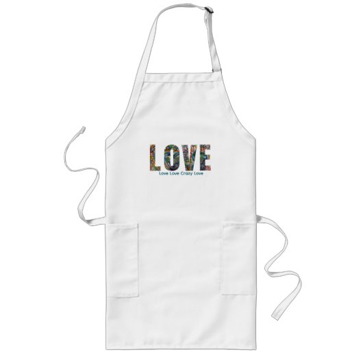 Wear Your Love Apron Lang Schort (Voorkant)