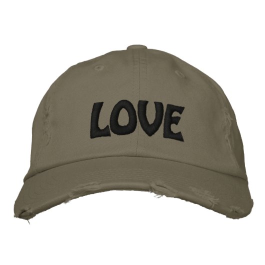 Wear Your Love © embroidered hat Geborduurde Pet (Voorkant)