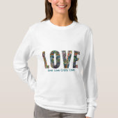 Wear Your Love Long Sleeve Cotton TEE  T-shirt (Voorkant)