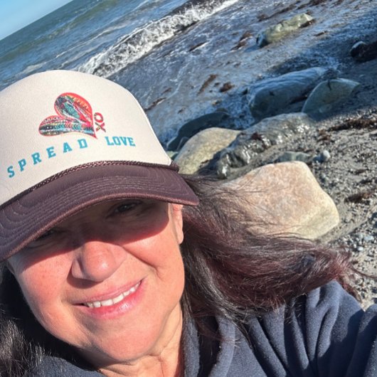 Wear Your Love trucker hat - Spread Love Trucker Pet