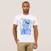 Wearable Whimsy: Paul Klee's Angel Aanvrager T-shi T-shirt (Voorkant volledig)