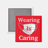 Wearing is Caring Magneet (Voorkant / Achterkant)