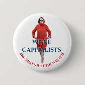 Wearing Nancy-Red Ronde Button 5,7 Cm (Voorkant)