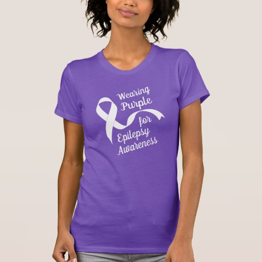 Wearing Purple for Epilepsy Awareness T-shirt (Voorkant)