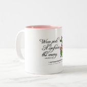 WearPink-Mok Tweekleurige Koffiemok (Voorkant links)