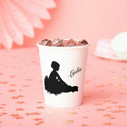 Weary Ballerina Personalized w Name Papieren Bekers (Insitu)