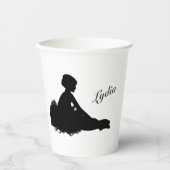Weary Ballerina Personalized w Name Papieren Bekers (Voorkant)