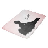 Weary Ballerina Personalized w Name Pink Badmat (Gekanteld)