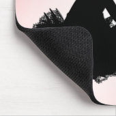 Weary Ballerina Personalized w Name Pink Muismat (Hoek)
