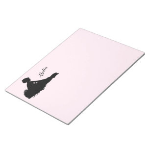 Weary Ballerina Personalized w Name Pink Notitieblok