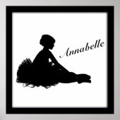 Weary Ballerina Personalized w Name Poster (Voorkant)