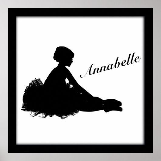 Weary Ballerina Personalized w Name Poster (Voorkant)