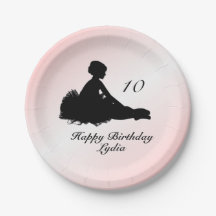 Weary Ballerina w Name and Age Birthday Pink
