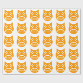 Weary Emoji Cat Cadeaupapier (Vlak)