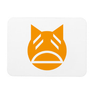 Weary Emoji Cat Magneet