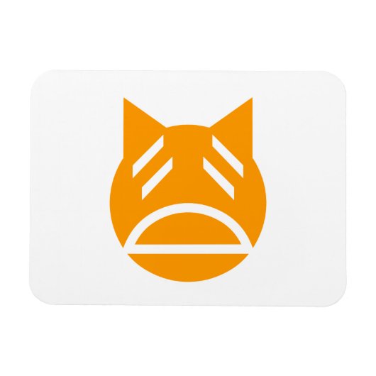 Weary Emoji Cat Magneet (Horizontaal)