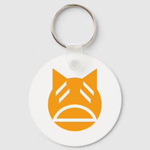 Weary Emoji Cat Sleutelhanger