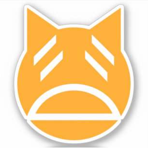 Weary Emoji Cat Sticker
