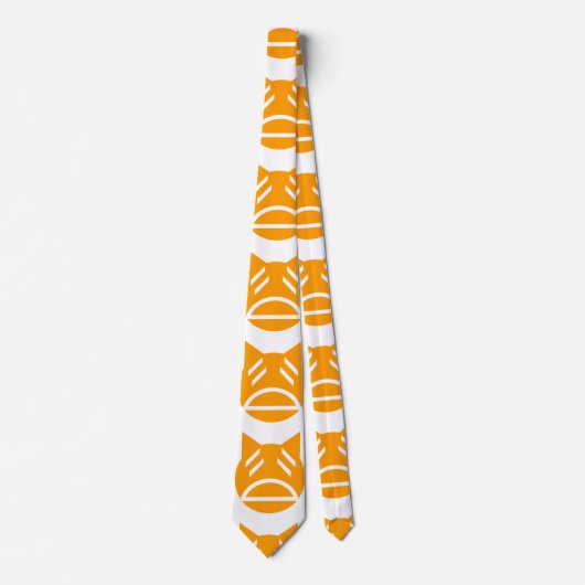 Weary Emoji Cat Stropdas (Voorkant)