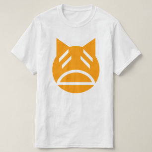 Weary Emoji Cat T-shirt
