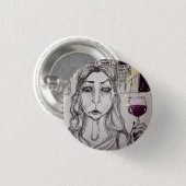 Weary Evening Party Goer Ronde Button 3,2 Cm (Voorkant /achterkant)