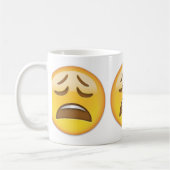 Weary Face Emoji Koffiemok (Links)