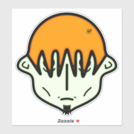 Weary greenish guy met geatel v1 sticker