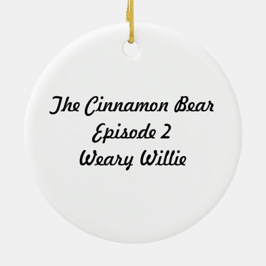 Weary Willie Ornament (Achterkant)