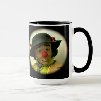 Weary Willie Sad Face Clown - Black 15 Oz Mok