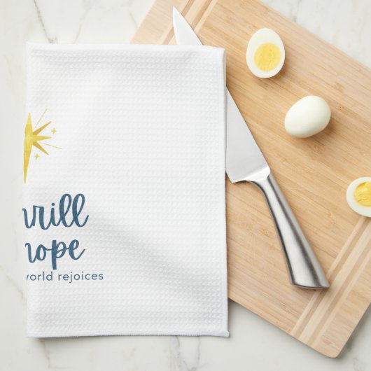 Weary World verheugt zich over keukenhanddoek (Quarter Fold)