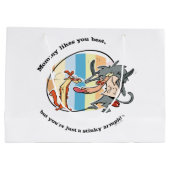 Weasel & Baboon "Mammie houdt van je best" Groot Cadeauzakje (Achterkant)