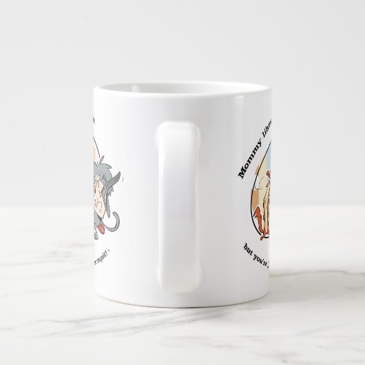 Weasel & Baboon "Mammie houdt van je best" Grote Koffiekop (Achterkant)