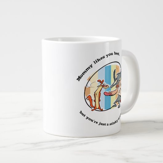 Weasel & Baboon "Mammie houdt van je best" Grote Koffiekop (Voorkant rechts)