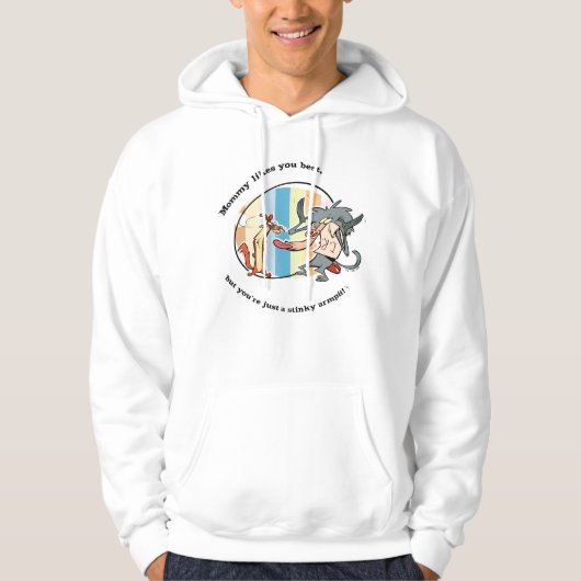 Weasel & Baboon "Mammie houdt van je best" Hoodie (Voorkant)