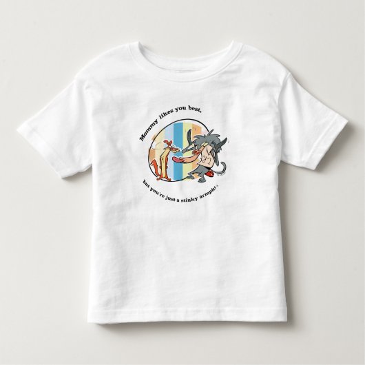 Weasel & Baboon "Mammie houdt van je best" Kinder Shirts (Voorkant)