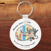 Weasel & Baboon "Mammie houdt van je best" Sleutelhanger (Voorkant)