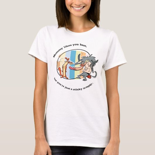 Weasel & Baboon "Mammie houdt van je best" T-shirt (Voorkant)