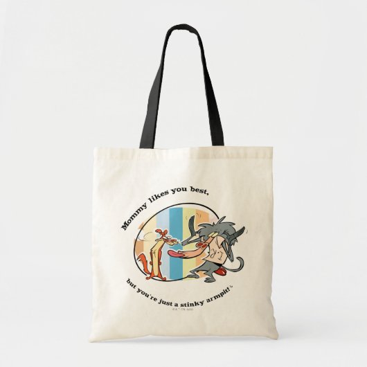 Weasel & Baboon "Mammie houdt van je best" Tote Bag (Voorkant)
