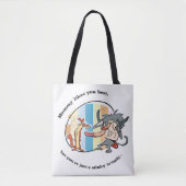 Weasel & Baboon "Mommy Likes You Best" Tote Bag (Voorkant)