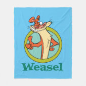 Weasel duikt op teken grafisch fleece deken (Voorkant)