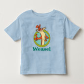 Weasel duikt op teken grafisch kinder shirts (Voorkant)