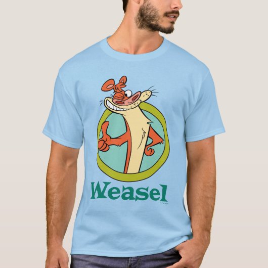 Weasel duikt op teken grafisch t-shirt (Voorkant)