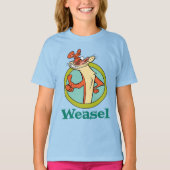 Weasel duikt op teken grafisch t-shirt (Voorkant)