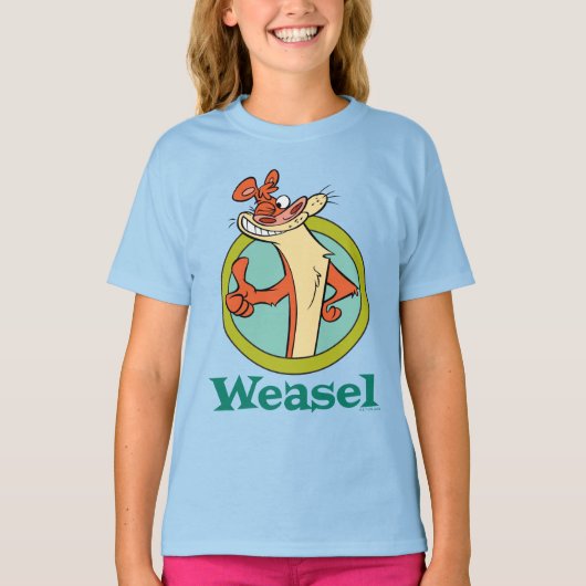 Weasel duikt op teken grafisch t-shirt (Voorkant)