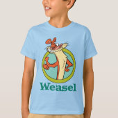 Weasel duikt op teken grafisch t-shirt (Voorkant)