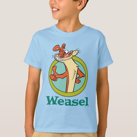 Weasel duikt op teken grafisch t-shirt (Voorkant)