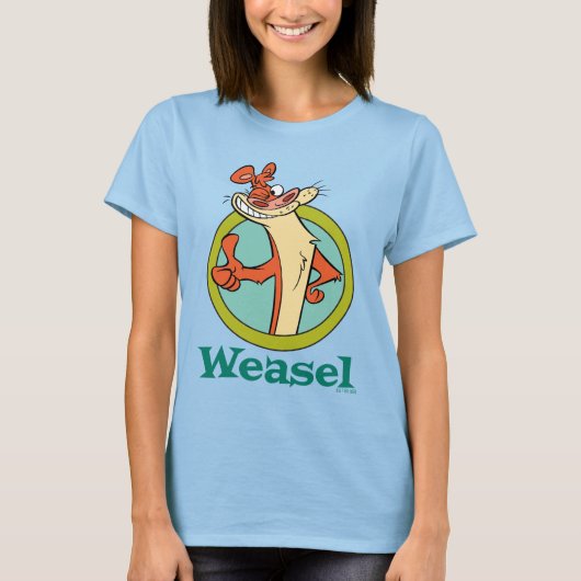 Weasel duikt op teken grafisch t-shirt (Voorkant)