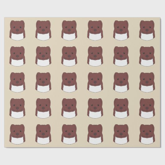 Weasel Face Cadeaupapier (Vlak)