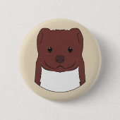 Weasel Face Ronde Button 5,7 Cm (Voorkant)