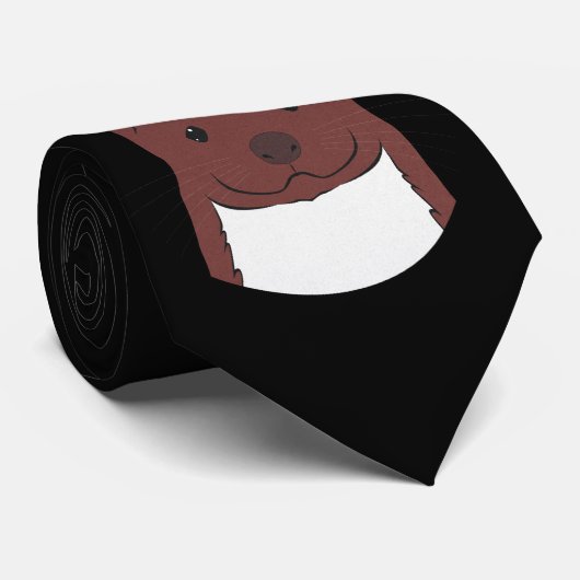 Weasel Face Stropdas (Opgerold)